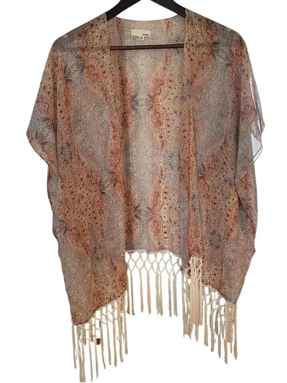 Garage Sheer Paisley Boho Kimono